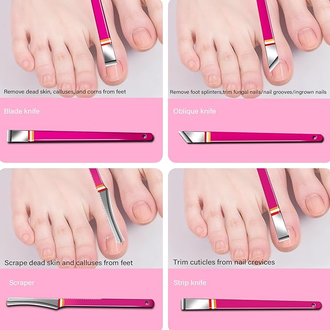 Manicure Pedicure Set, 19-Piece Premium Stainless Steel Grooming Kit Crafted with Care – Professional Nail Clippers & Tools with Travel Case for Men & Women