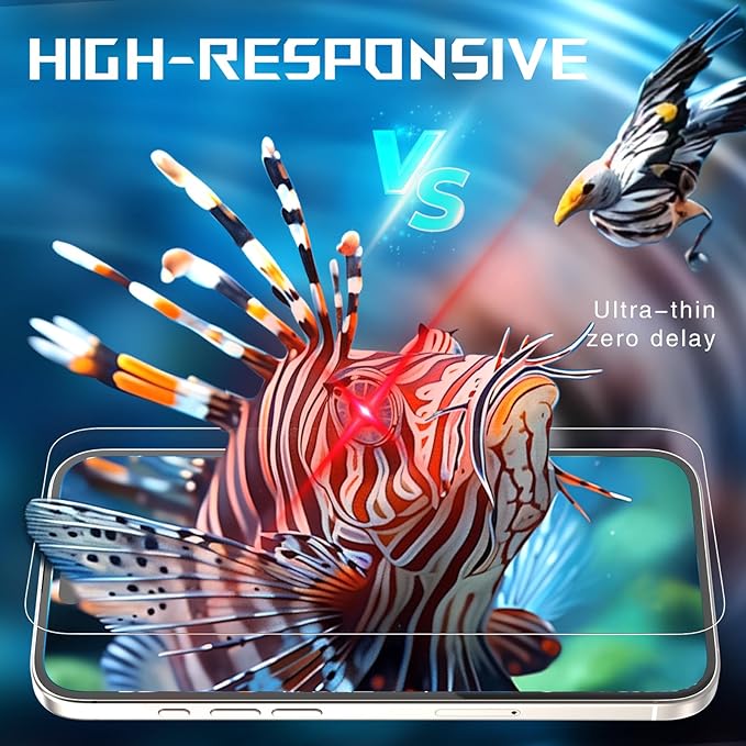 Screen Protector for iPhone14Pro05 HD Tempered Glass Film Optional,with Install Frame, 10H+ Hardness Shatterproof Scratch Resistant Durable
