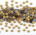 NCB 2880pcs Hotfix Rhinestones Flatback Crystal Rhinestones for Crafts Crafting Clothes Shoes DIY Decorations (Crystal Yellow, SS6 2mm)