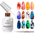 Beetles Blooming Gel, 20ml HEMA-Free Blossom Gel Polish for Spreading Effect Marble Natural Stone Watercolor Floral Print Soak off U v DIY Gifts for Women