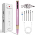 MelodySusie Pen-Shaped Ultra-Slim Cordless Nail Drill,PM180G 30000RPM Portable Rechargeable Electric File with Rotary Lock Design for All Manicure,Shaping & Acrylic Gel Removal for Advanced Home Use