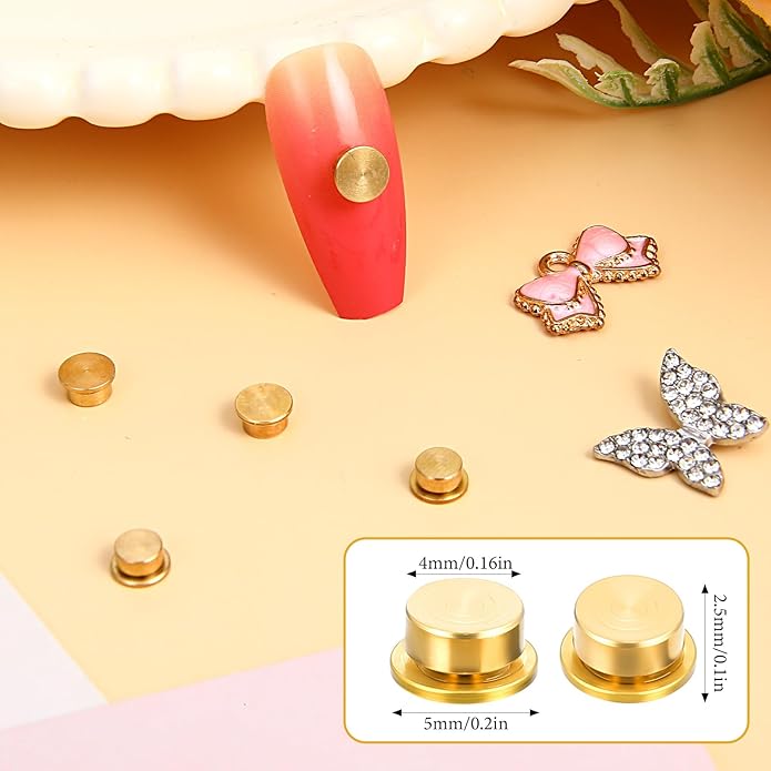 15 Pcs Rotating Nail Charms Nail Art Rotating Charm Rings Jewelry Rotat Tools DIY Crafting Jewelry Accessories Charm Display Tool 3D Nails Fancy Decorations for Women Crafting Nails Art Design