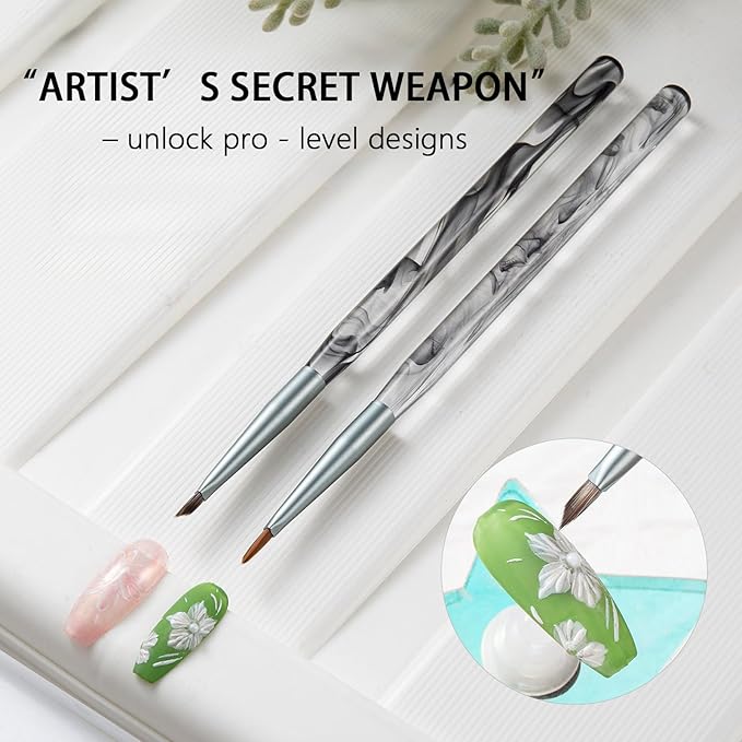 Triangular Pyramid Nail Brush, Quick Nail Painting Designs Tools for Flower, Petal & Butterfly - Acrylic & Gel Polish 3d Nail Art Brushes Pen for DIY & Salon Nail Supplies - 1pc