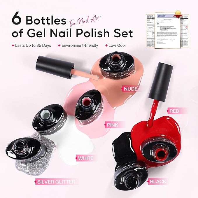 Acrylic Nail Kit for Beginners: 0 Experience Needed to Complete Acrylic Nail Starter Kit with 48W Nail Lamp & Drill for Home DIY Manicure