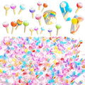 Nail Art 3D Charms Lollipop Kawaii Mini Candy Nail DIY Crafting Cartoon Accessories Manicure Mix Colors 100 PCS