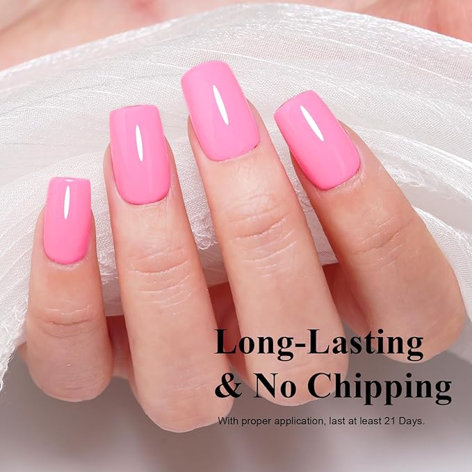 Imtiti 10ml Light Pink Gel Nail Polish Long Lasting Soak Off UV Led Baby Pink Gel Polish Salon DIY at Home Gift for Women 1Pcs
