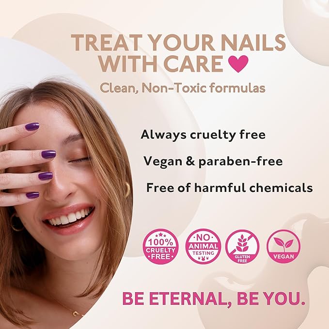 Eternal Nail Polish Set for Women (SIGNORINI) - Nail Polish Set for Girls - Long Lasting & Quick Dry Non Toxic Nail Polish Kit for Home DIY Manicure & Pedicure - Made in USA, 13.5mL (Set of 4)
