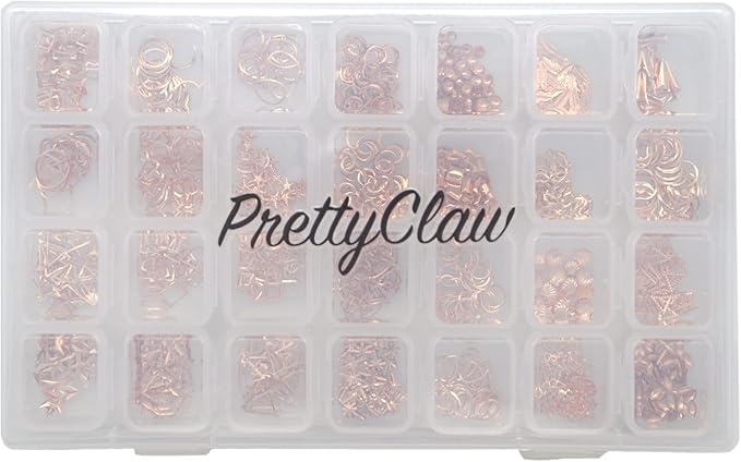 PrettyClaw Nail Art Set 28 Styles Nail Charms (1000+ Pieces) (Set #5)