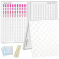 308 Colors Nail Swatches Book with 360 Nail Tips Professional Nail Color Chart Card Display Gel Polish Book Nail Painting Practice Design Board No Need Pasting, No Need Glue for Nail Salons