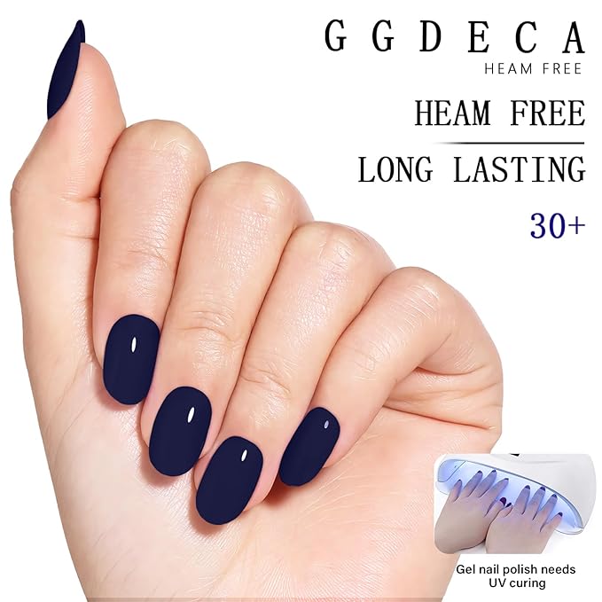 15ml Royal Blue Gel Nail Polish, Dark Blue Gel Polish, Navy Color Same Color Same Bottle, Deep Cobalt Colour High Gloss U V Soak Off Nail, DIY Sparkle Manicure Salon