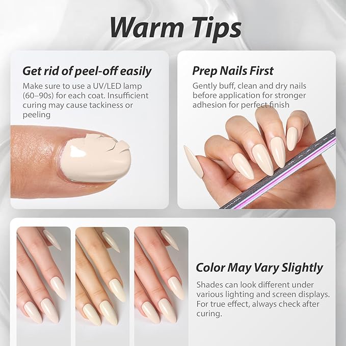 Makartt Ultra-Pigmented Gel Nail Polish Nude 15ml, One N'Done Nude Gel Polish One-Coat Soak Off High-Gloss Ceramic Shine, Salon-Grade UV Nail Art Manicure DIY Salon Home - Stay Neutral