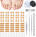 Professional Ingrown Toenail Set, Nail Care, Professional Pedicure Tools Set for Toenail Care, Stainless Steel Clippers, Lifter, File & Nail Cleaner, Painless File and Lifter Pedicure Tools