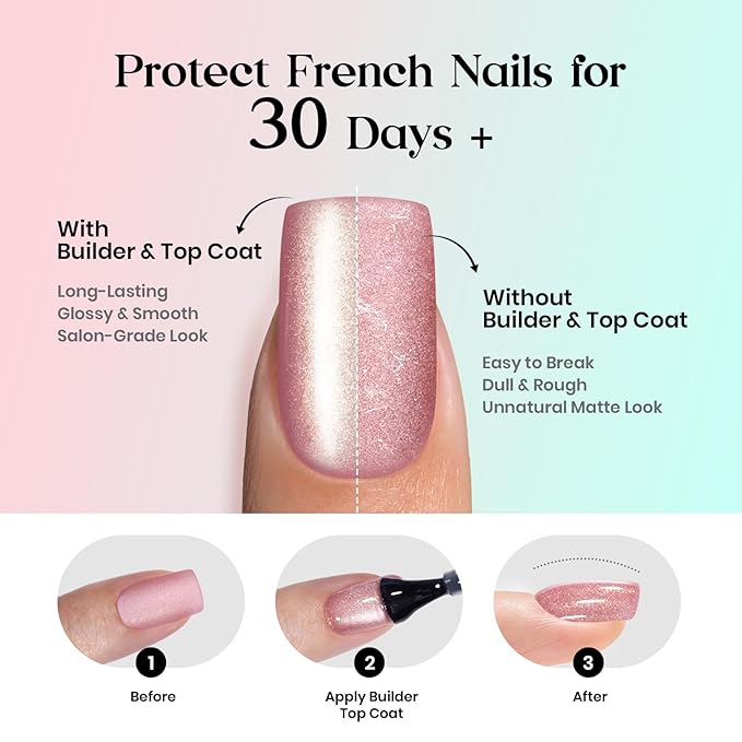 Beetles X Press Cat Eye Nails - Fizz Aurora | 7 Colors Short Square Press On Nails | 16 Sizes 224 Pcs Natural Salon Quality Soft Nail Gel Art DIY For Women