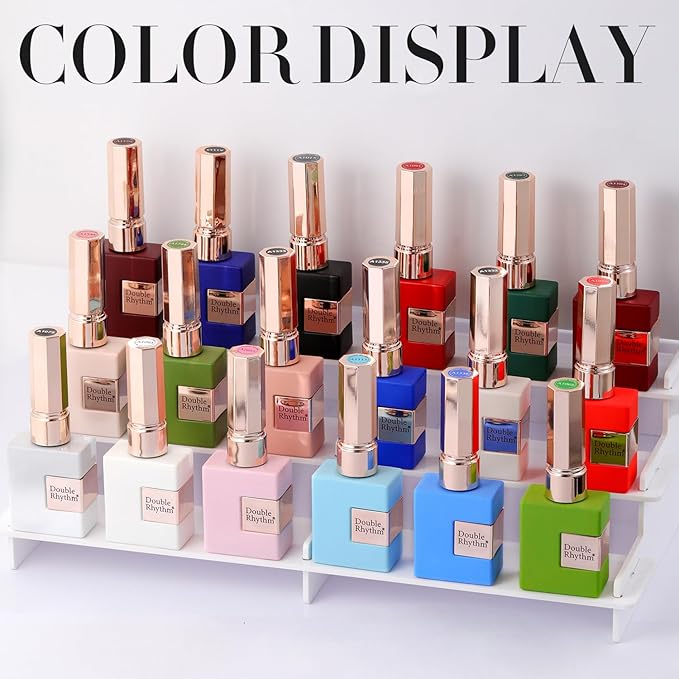 Double Rhythm Translucent Gel Polish Sheer Neutral Natural Light Milky Same Color Same Bottle 15ML Jelly UV Nail Polish Nail Art DIY at Home (Light Yellow Pink-A1423)