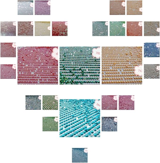 40000PCS AB Beads for Diamond Painting, Diamond Painting Accessories, 20 Colors Round Drills Rhinestones for Crafts, Bead Art or Nails Art, 2.8MM