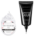 Makartt 4-in-1 Nail Gel Kit - Solid Extension Gel, UV Builder, Rhinestone Adhesive & Gem Glue, 15ml + 1.06oz Super Hold Set for Acrylic Tips, Crystals & Nail Art Design
