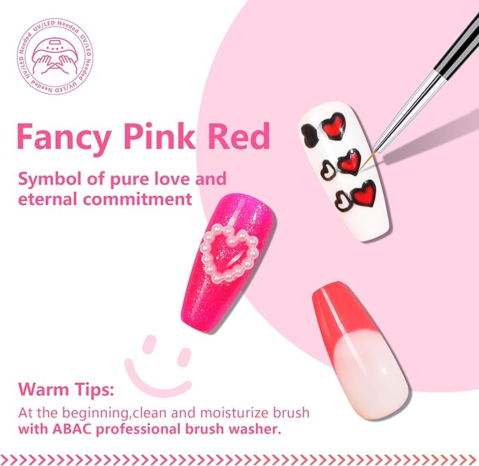ABAC Solid Gel Nail Polish,Ombre Gel Nail Polish,Pat Paint Nail Gel,Spring&Summer Hema-free Soak Off 24 Color Gel Polish Kit with Double-Ended Nail Art Brush for Salon and Nail Art DIY at Home