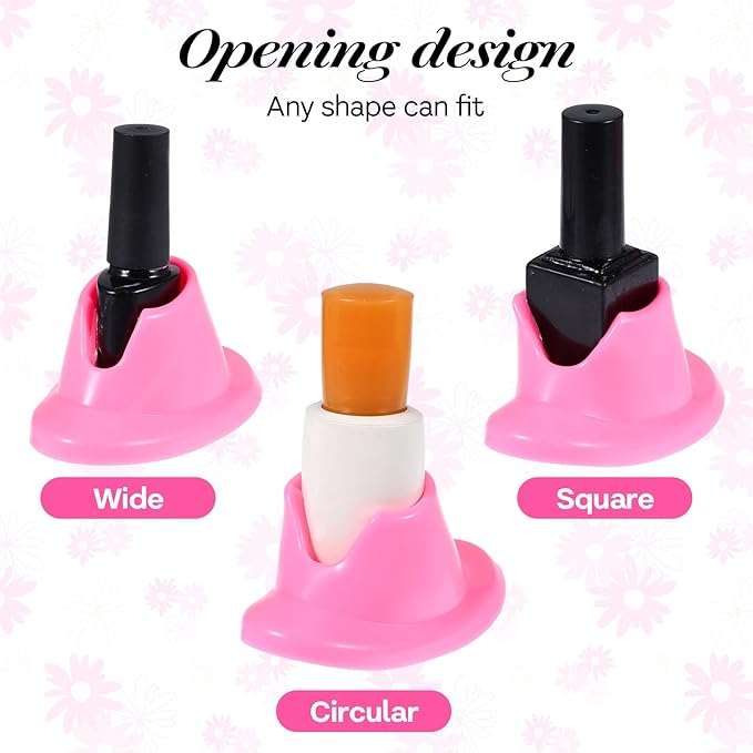 Soft Rubber Nail Polish Bottle Holder Spill-Proof Bottle Stand Anti-Spill Storage Rack Display Stand Manicure DisplaysTools Nail Art Supplies for Nails Salon Foot and Hand Care Display Art To