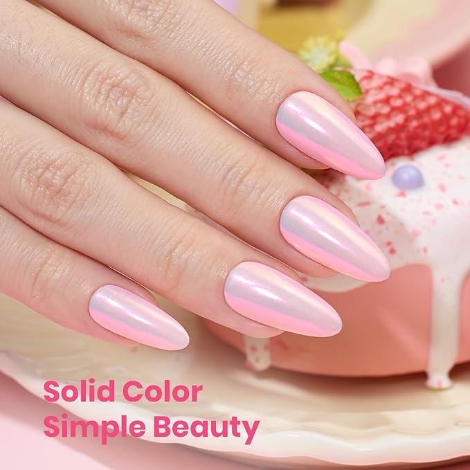 Beetles Pink Gel Nail Polish, Pastel Spring Gel Polish, Milky Light Pink Strawberry Milk Color, UV LED Soak Off Long Lasting Salon DIY Home Manicure Nail Art Gift for Women 15ML/0.51Fl Oz