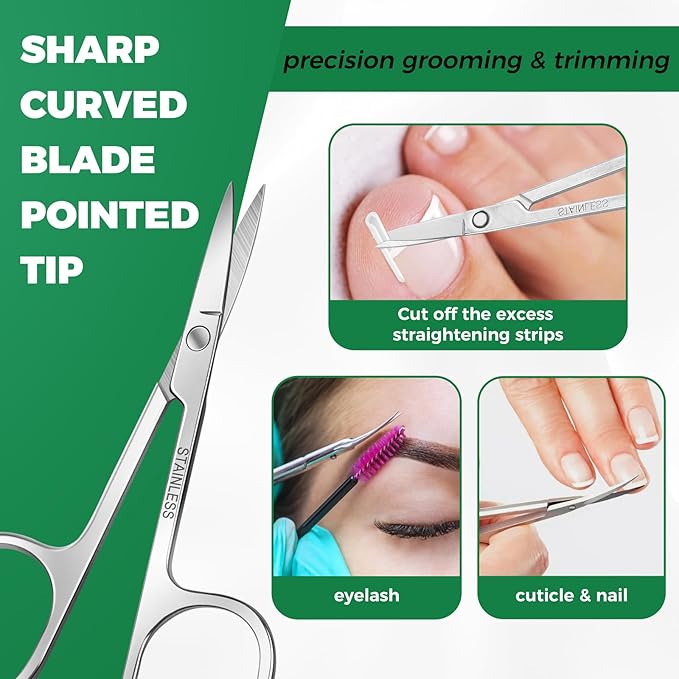 Ingrown Toenail Kit - Ingrown Toenail Drops, Ingrown Toenail Set - 60 Pcs Toenail Straightener Strips -Toenail Lifter Small Scissors