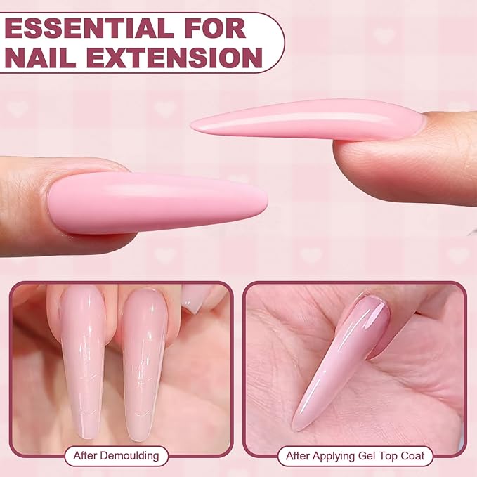 240 PCS Sandwich Nail Dual Forms, Nail Extension Kit for Beginner & Professional, 14 Sizes Dual Form for Polygel and Builder Gel, Salon and Home DIY Nail Art Tools (Oval)