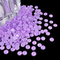 Flatback Glass Rhinestones,Bedazzler Gems 1440pcs Non Hotfix Crystal Rhinestones for Nail Charms Crafts Clothes Tumblers,Violet Neon,SS16