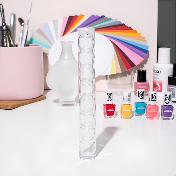 Brush Holder Nail Art Acrylic Simple Transparent Pen Brush Stand Brush Rest Brush Rest for 5 Nail Pens Gel Nails Nail Tools Nail Supplies Stylish Useful Paint Brush Holder Nail Art and Polish