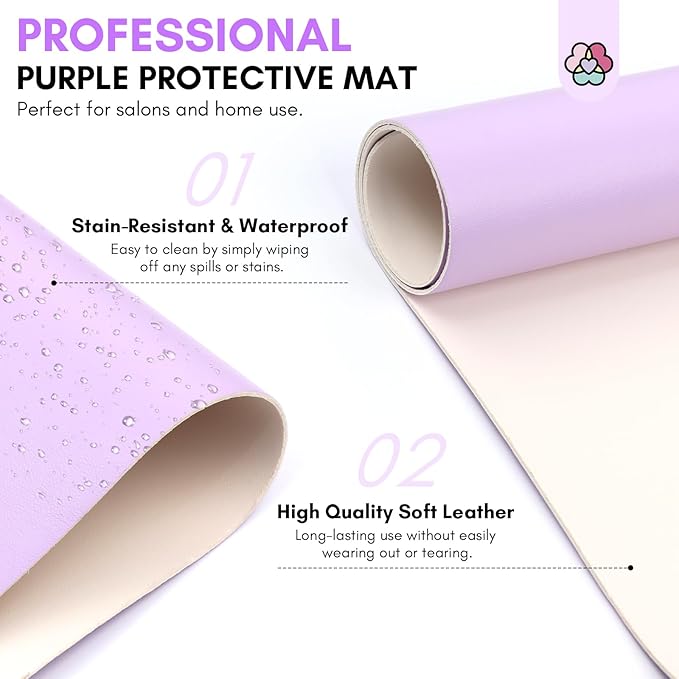 SAVILAND Arm Rest for Nails Tech Professional: 15.7*5.9*5.5 Inches Hand Rest for Nails Tech Purple Super-Comfort Big Nail Arm Restwith Microfiber Leather Mat Hand Pillow Cushion Nail Salon Manicure