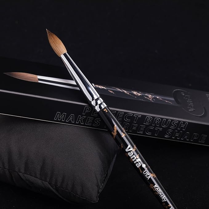 VANFA Acrylic Nail Brush with Pure Kolinsky Hair K08