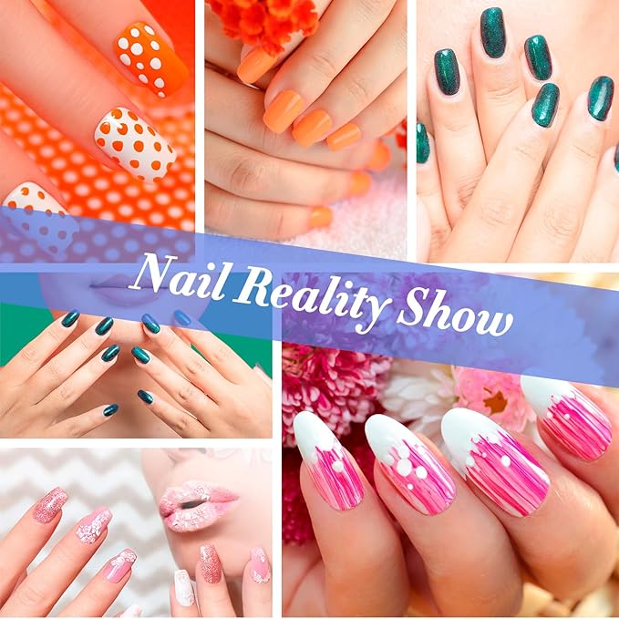 Acrylic Nail Brush Set 6 Size 4, 6, 8, 10, 12, 14 Professional Manicure Brushes for Acrylic Powder Application, 3D Extension & Carving Kolinsky Nail Art Brushes for DIY Home Salon Tools