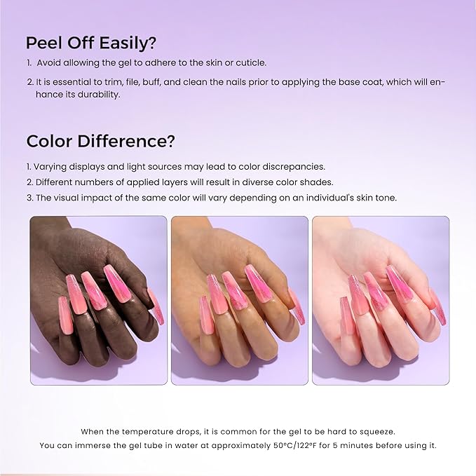 Poly Nail Gel Complete Kit: 12 Colors Poly Nail Gel Kit with U V Light Slip Solution with Base & Top Coat Extension Full Kit for Beginners DIY at Home or Professional Salon