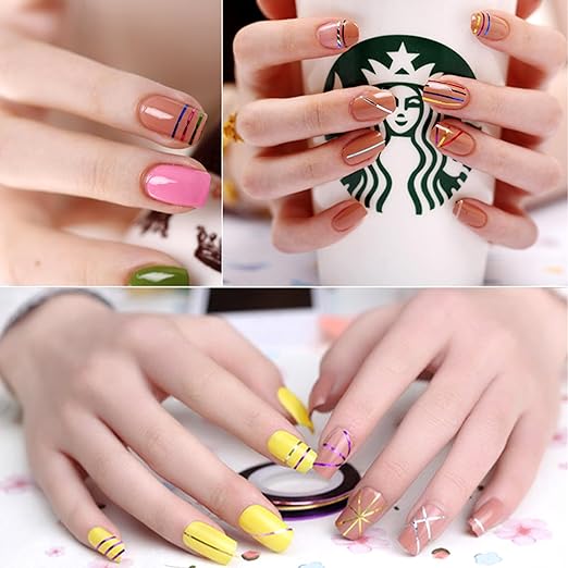MYUBWTF 60 Colors Nail Striping Tape Line 2 Pieces Nail Tape Dispensers Free Tape Roller Dispenser Striping Tape Line Nail Art Decoration Stickers Nail Art Decoration Sticker DIY Nail Tip