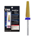24mm Super Long 5-in-1 Tapered Barrel Nail Drill Bit, 3/32'' Tungsten Carbide E-File Bit for Fast Gel Removal & Long Nail Shaping, Two-Way Rotation Safety Bit for Acrylic Extensions, Medium