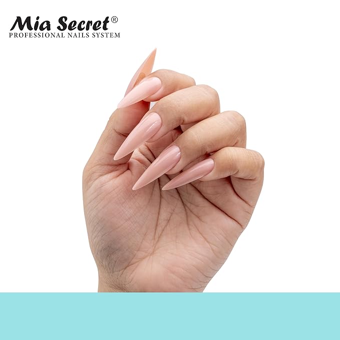 Mia Secret Soak off Soft Gel Nail Tip MADE IN USA for Salon and DIY (Cover Rose, Stilleto)