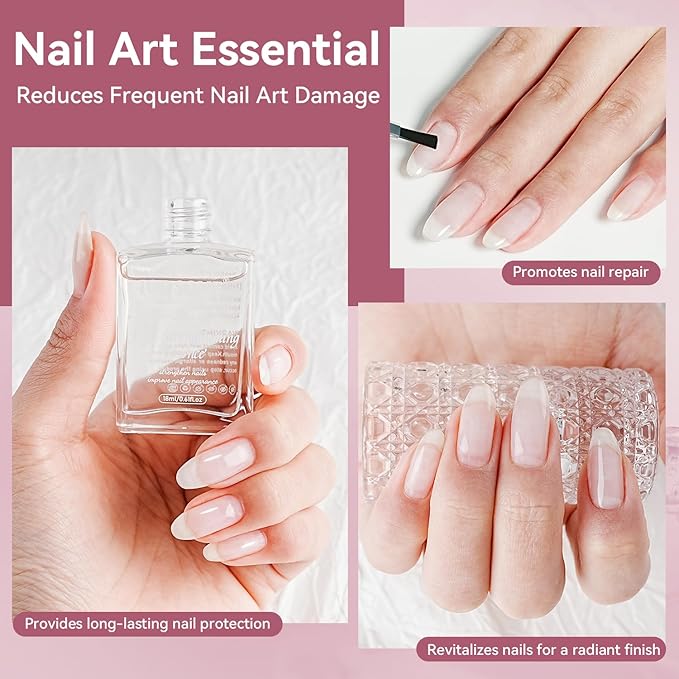 JODSONE 18ML Nail Strengthener, Air Dry Natural Nail Strengthener and Growth for Thin Nails and Growth
