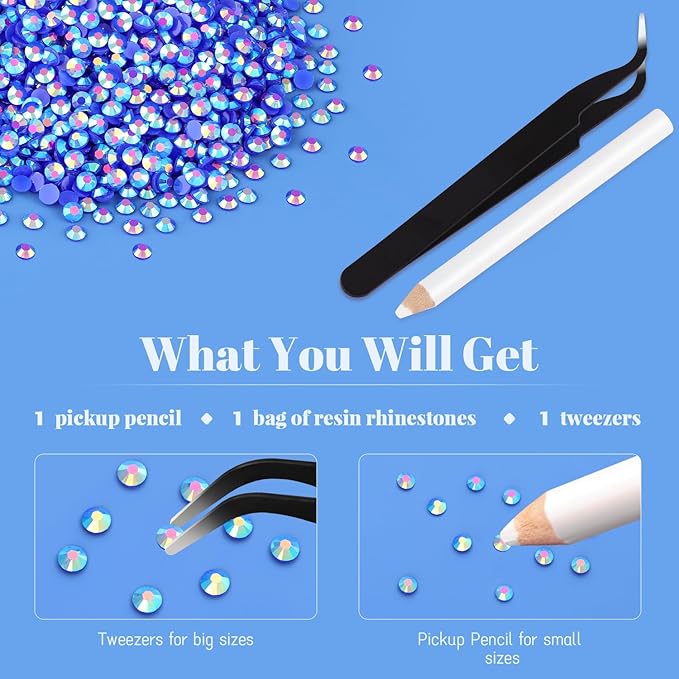 12000PCS 2mm Resin Jelly Rhinestones in Bulk (Dark Blue AB), Bedazzling Flatback Crystals Rhinestones for Crafting DIY Nail Decoration, Gems Diomand Charms for Tumbler Shoes Clothing Fabric