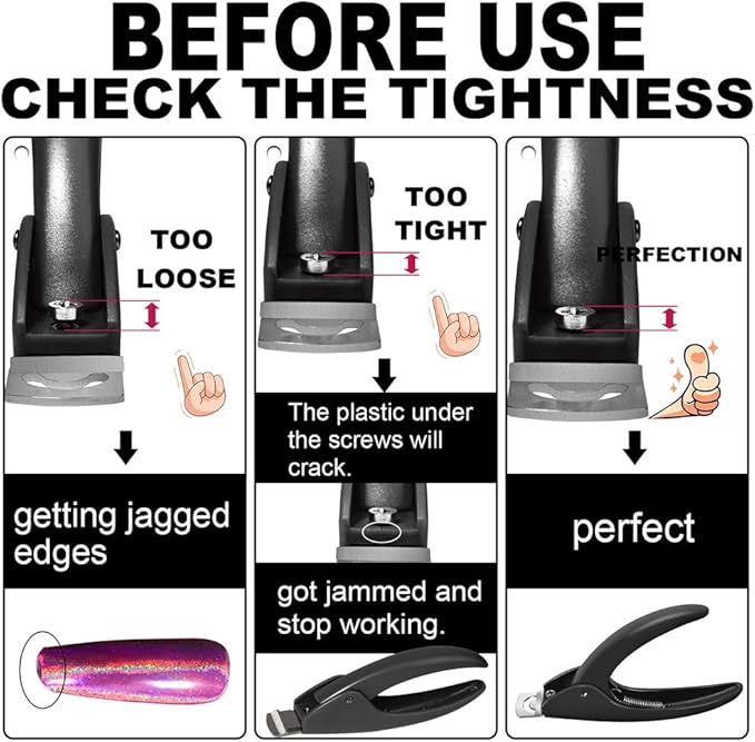 Nail Tip Clipper Edge Cutter Artificial Acrylic Fake False Trimmer Manicure Pedicure Stainless Steel Nail Trimmer Sharp Stainless Steel Blade Clip Tool Nail Beauty Design DIY Use Nail Art Black
