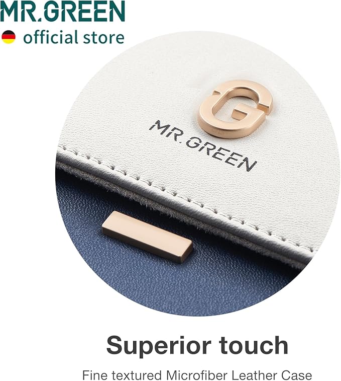 MR.GREEN Manicure Sets Nail Clipper Set 8 in 1 Pedicure Kits Stainless Steel Personal Care Tools with Microfiber Leather Case(Mr-6659)