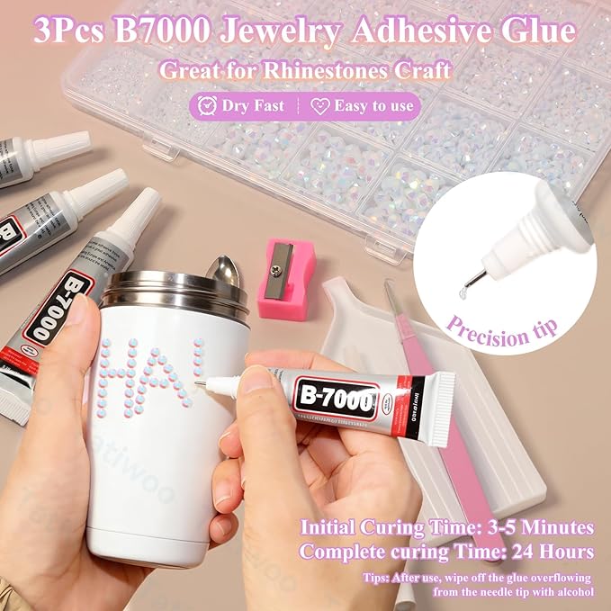 20000Pcs White AB Flatback Jelly Resin Rhinestones for Bedazzling, Mix Sizes Crystal Rhinestones Gems, White AB Gems Bedazzling for Crafting, Flatback Rhinestone for DIY Face Makeup Crafts Tumblers