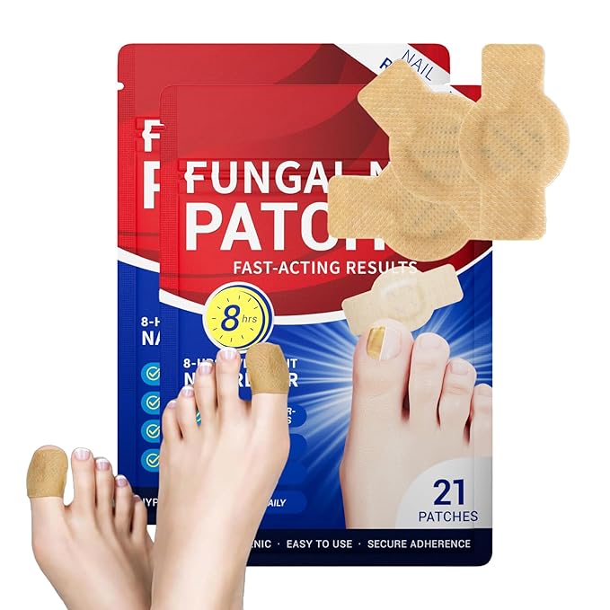 Toenail Fungus Treatment Extra Strength - 42 Pcs Fungal Nail Patches, 8-Hour Firm Adhesion, Nail Repair for Damaged Nails, Overnight Renewal for Men & Women (2 Count (Pack of 21))
