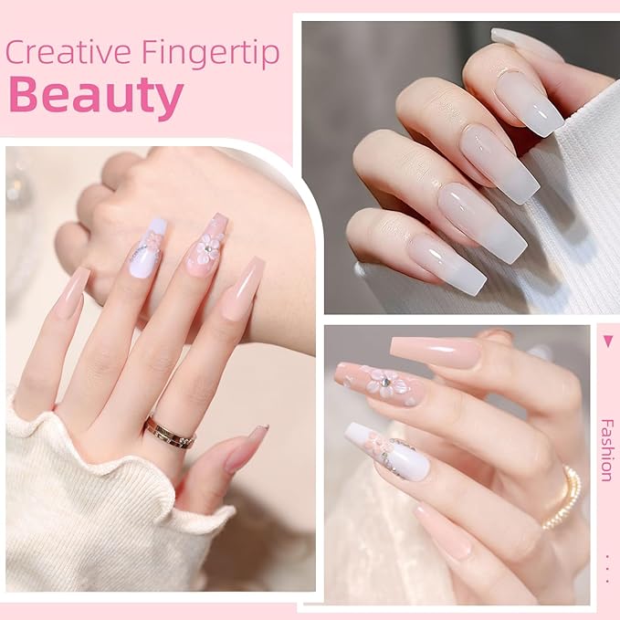 Acrylic Nail Kit with Drill Set for Beginners with Everything 12 Color Acrylic Powder Nail Decoration Tools Home Salon