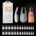 ROSALIND Half Matte Medium Coffin Fake Nail Tips, 264PCS Press on Nails Coffin Full Cover Medium False Nail Tips DIY Manicure Salon Artificial Extension Nails(One-Sided No File)