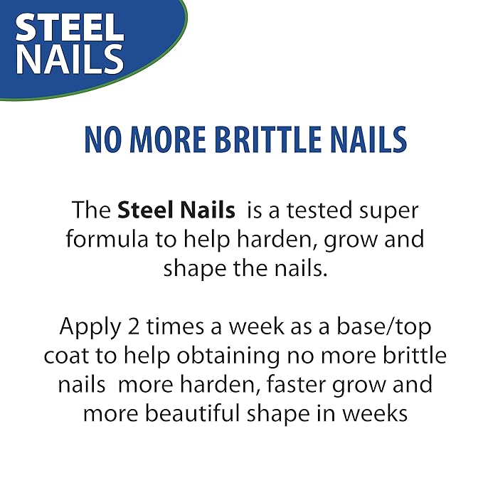 Steel Nails Hardener with Keratin, Calcium and Garlic