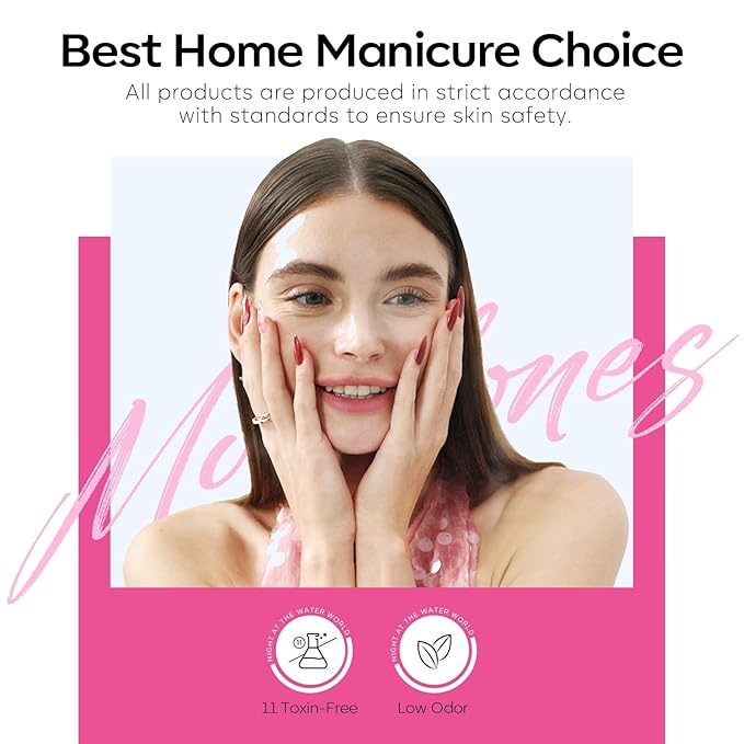 modelones Gel Nail Polish Set, 6 Colors 2026 Eater Spring Pitaya Hot Pink Red Cat Eye Gel Polish Mermaid Pink Red Love-heart Glitter Nail Polish with Magnet & Wooden Pen Soak Off LED Manicure Gift