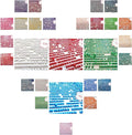 40000PCS AB Beads for Diamond Painting, Diamond Painting Accessories, 20 Colors Square Drills Rhinestones for Crafts, Bead Art or Nails Art, 2.5MM