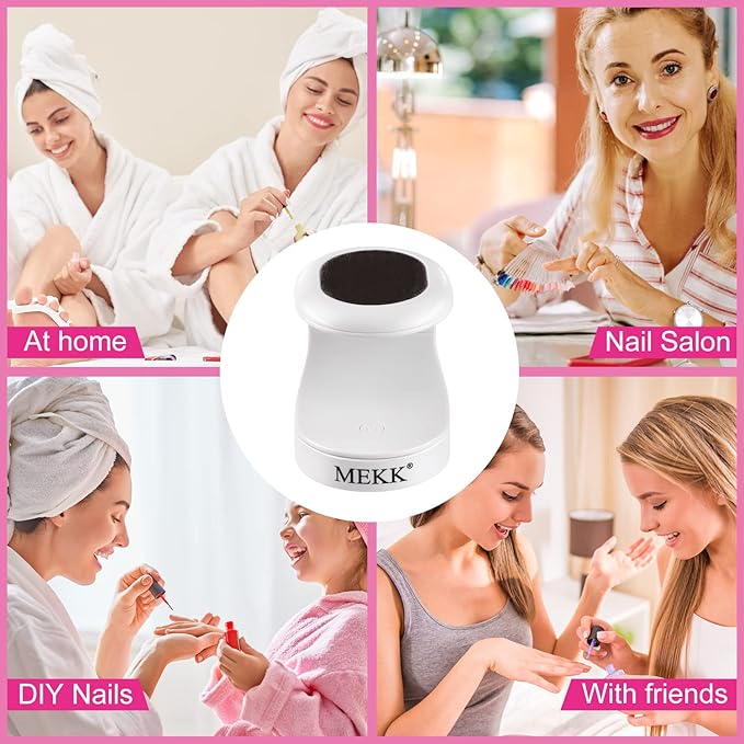 MEKK Mini UV Light for Gel Nails,16W Single Finger UV LED Nail Lamp,Portable Small Professional Flash Cure Lamp,Compact Design for Home and Salon-Black