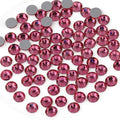 Beadsland Flat Back Crystal Rhinestones Round Gems for Nail Art and Craft Glue Fix, Rose, 4.6-4.8mm, SS20/1440pcs