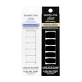 Dashing Diva Gloss Nail Strips Bundle - The Black & White Collection - Real Black & Daikon - UV Free, Chip Resistant, Long Lasting Gel Stickers - Contains 2 Sets