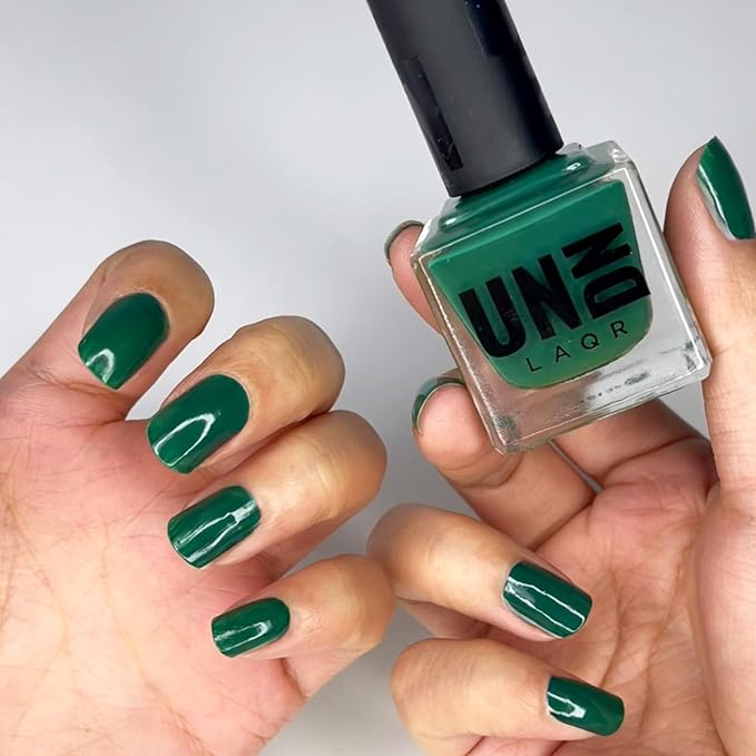 UN/DN Vegan Nail Polish - Mary Jane - Green Nail Polish - Fingernail Polish for Women and Men - Long Lasting, Cruelty Free - 0.5 oz