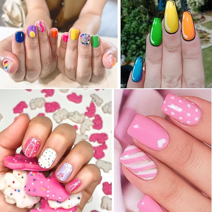 12 Colors Nail Art Pens, 3D Water Based Nail Art Marker Pens for Painting Point Graffiti Dotting Liner Pen - Home Salon Quick Dry Nail Tool Manicure